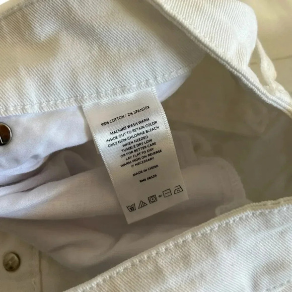 Kut from the Kloth White Lucy High Waist Wide Leg Jeans 18W - Picture 5 of 6